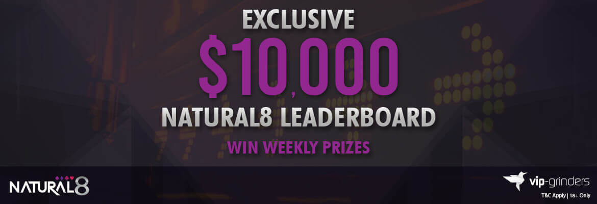 Exclusiva $10.000 Natural8 Leaderboard Diciembre