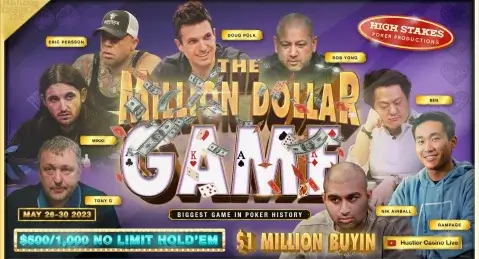 ¡MAÑANA COMIENZA EL MILLION DOLLAR CASH GAME DE $1.000.000 EN EL HUSTLER CASINO LIVE!