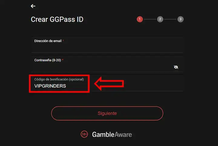 ggpoker registro codigo de bono