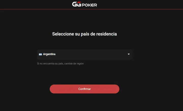 ggpoker registro paso 2