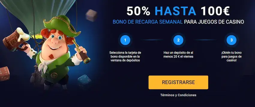 20bet bono recarga viernes casino