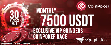 Exclusiva CoinPoker Race $7,500 USDT